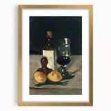 Impressionist Winter Landscape - Snowy Trees and Path Wall Art Print