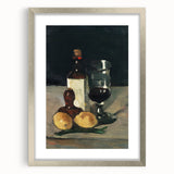 Impressionist Winter Landscape - Snowy Trees and Path Wall Art Print