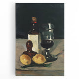 Impressionist Winter Landscape - Snowy Trees and Path Wall Art Print