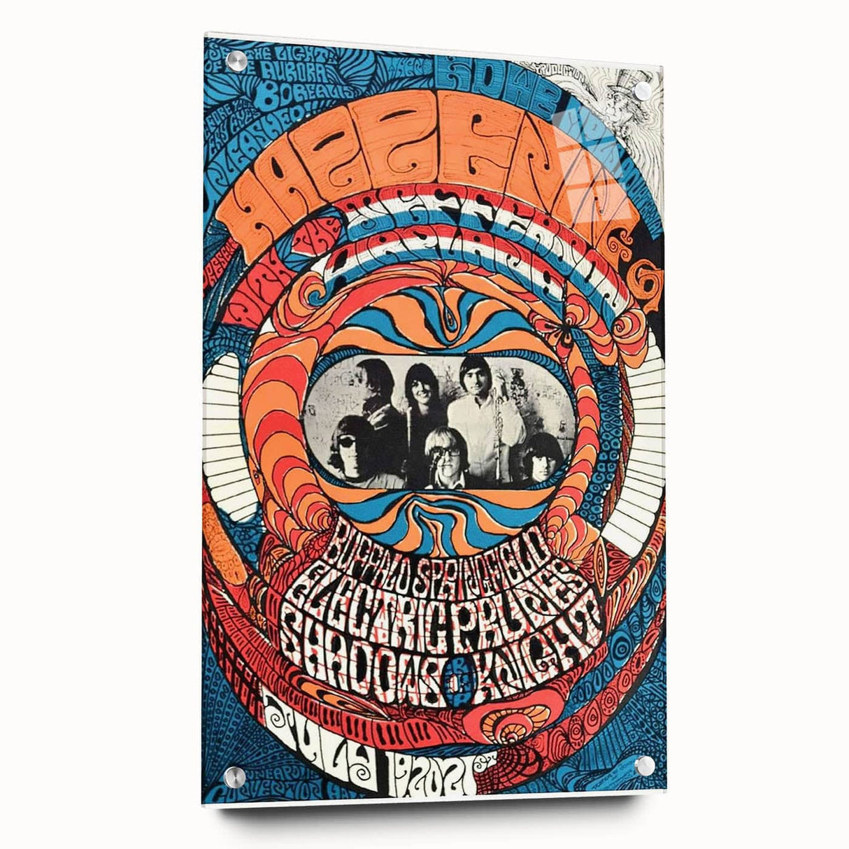 Jefferson Airplane 1960s Psychedelic Concert Poster - Retro Art