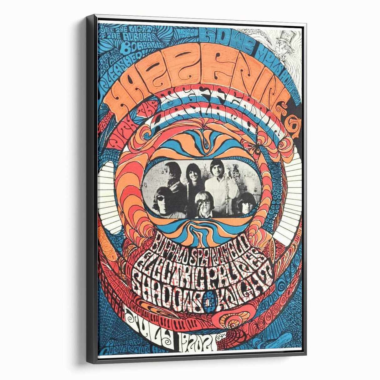 Jefferson Airplane 1960s Psychedelic Concert Poster - Retro Art