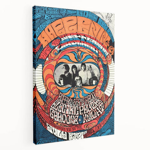 Jefferson Airplane 1960s Psychedelic Concert Poster - Retro Art