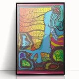 Jefferson Airplane 1967 Psychedelic Concert Poster - Fillmore