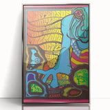 Jefferson Airplane 1967 Psychedelic Concert Poster - Fillmore