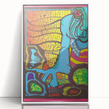 Jefferson Airplane 1967 Psychedelic Concert Poster - Fillmore