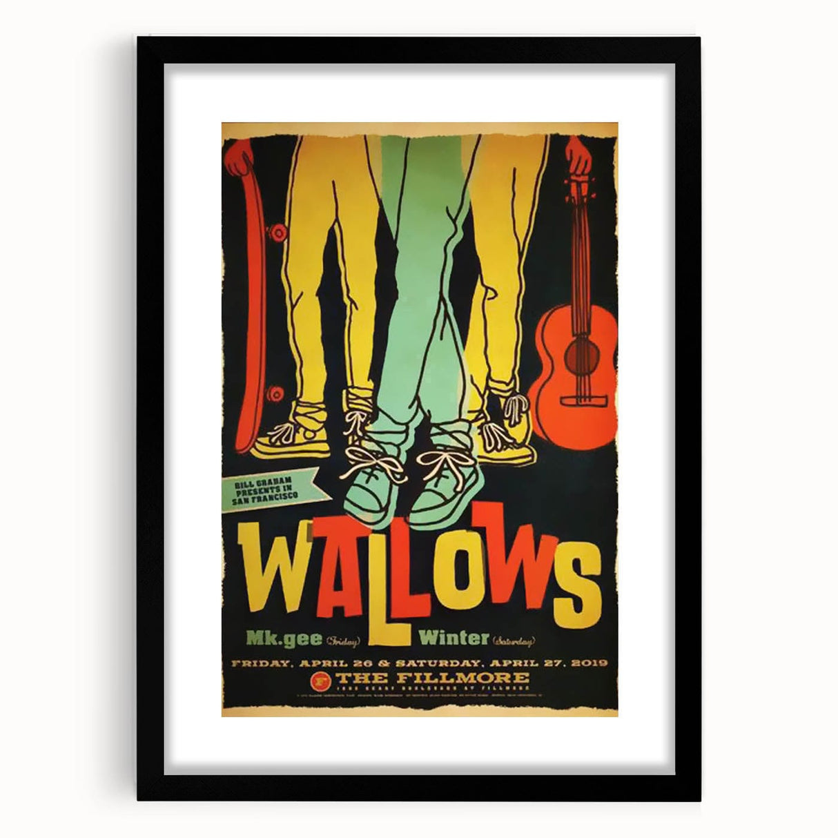 Wallows 2019 Concert Poster - The Fillmore San Francisco