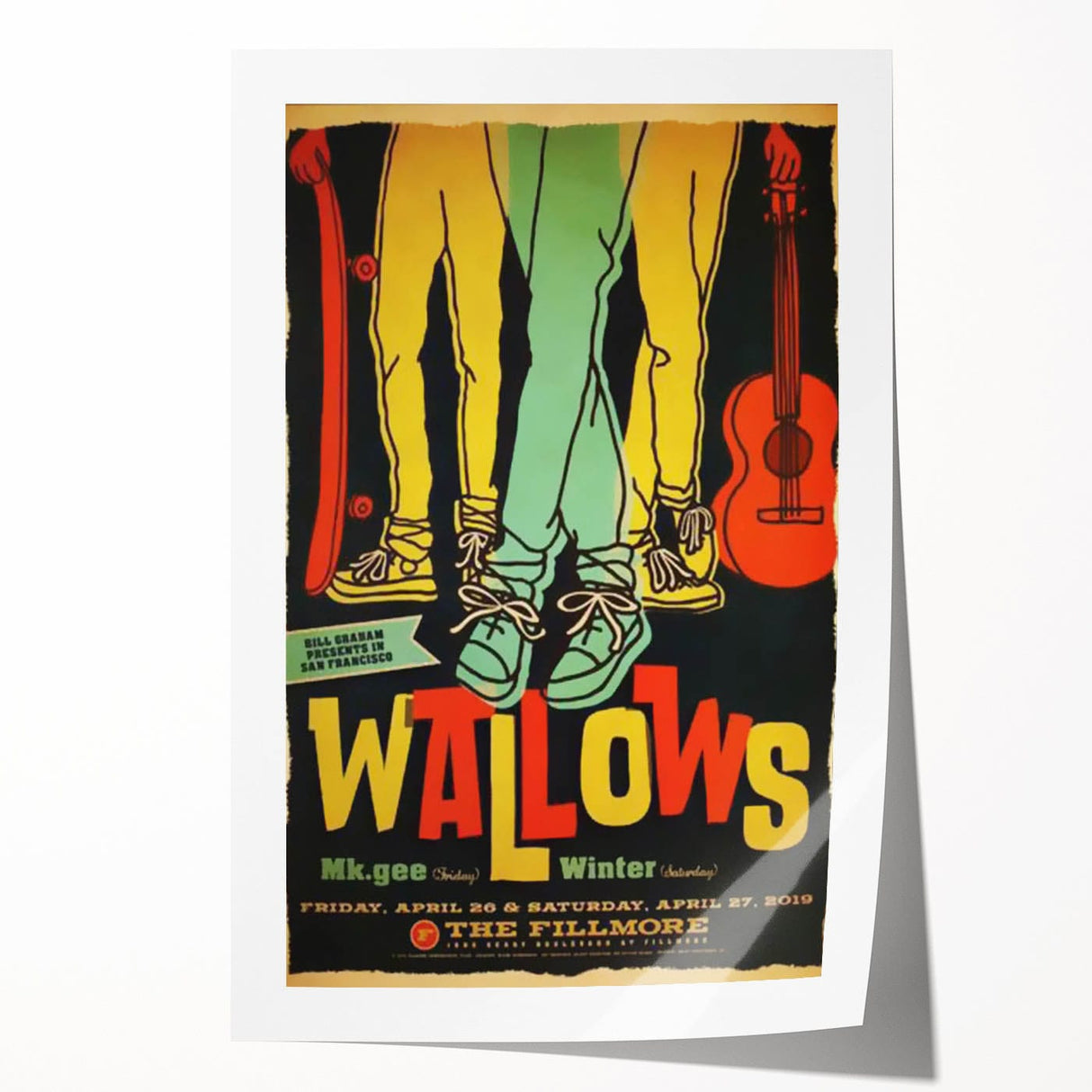 Wallows 2019 Concert Poster - The Fillmore San Francisco