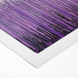 Purple Abstract Drip – Modern Large Canvas & Framed Wall Art