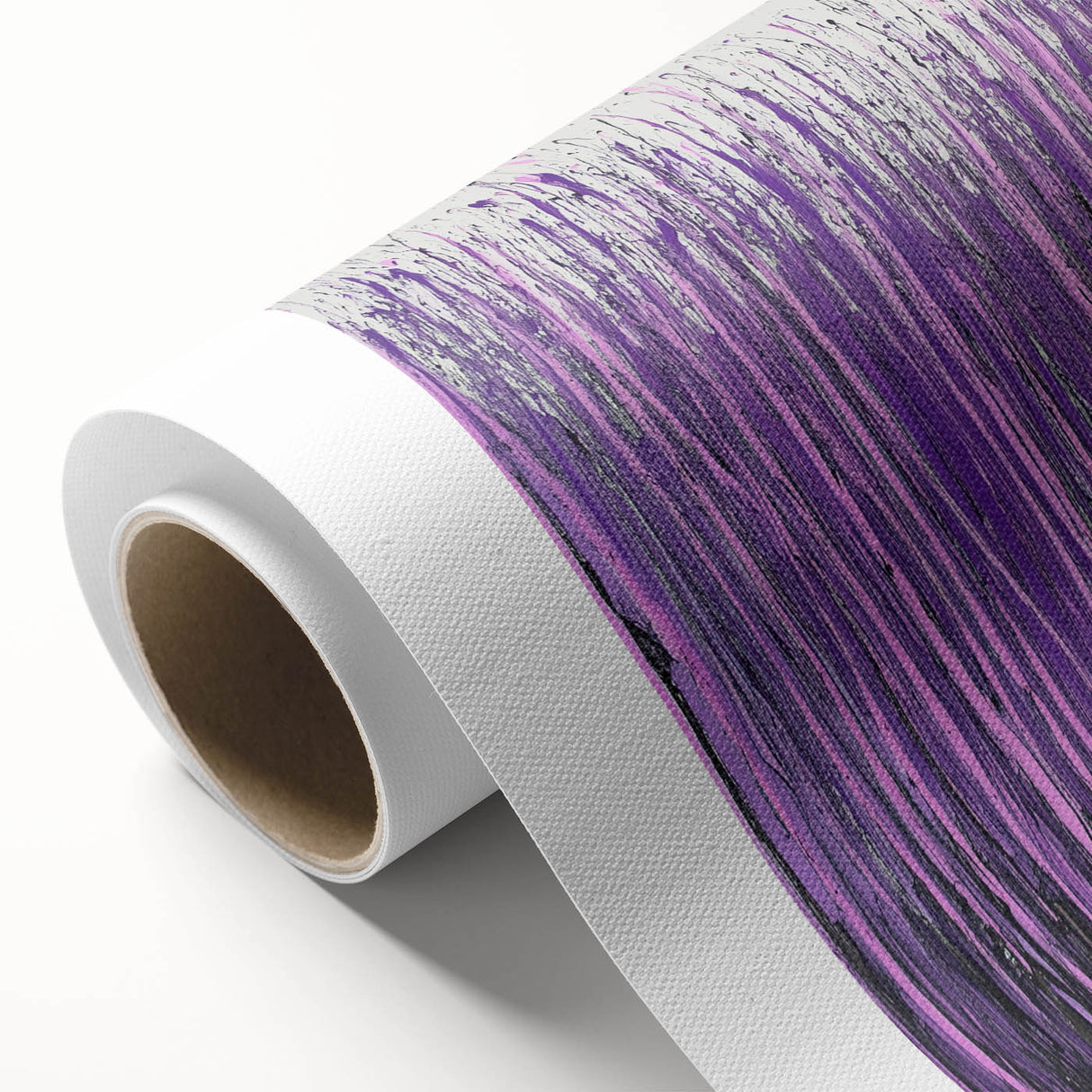 Purple Abstract Drip – Modern Large Canvas & Framed Wall Art