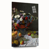 Still Life with Flowers and Fruit - Claude Monet Wall Art Print
