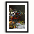 Still Life with Flowers and Fruit - Claude Monet Wall Art Print