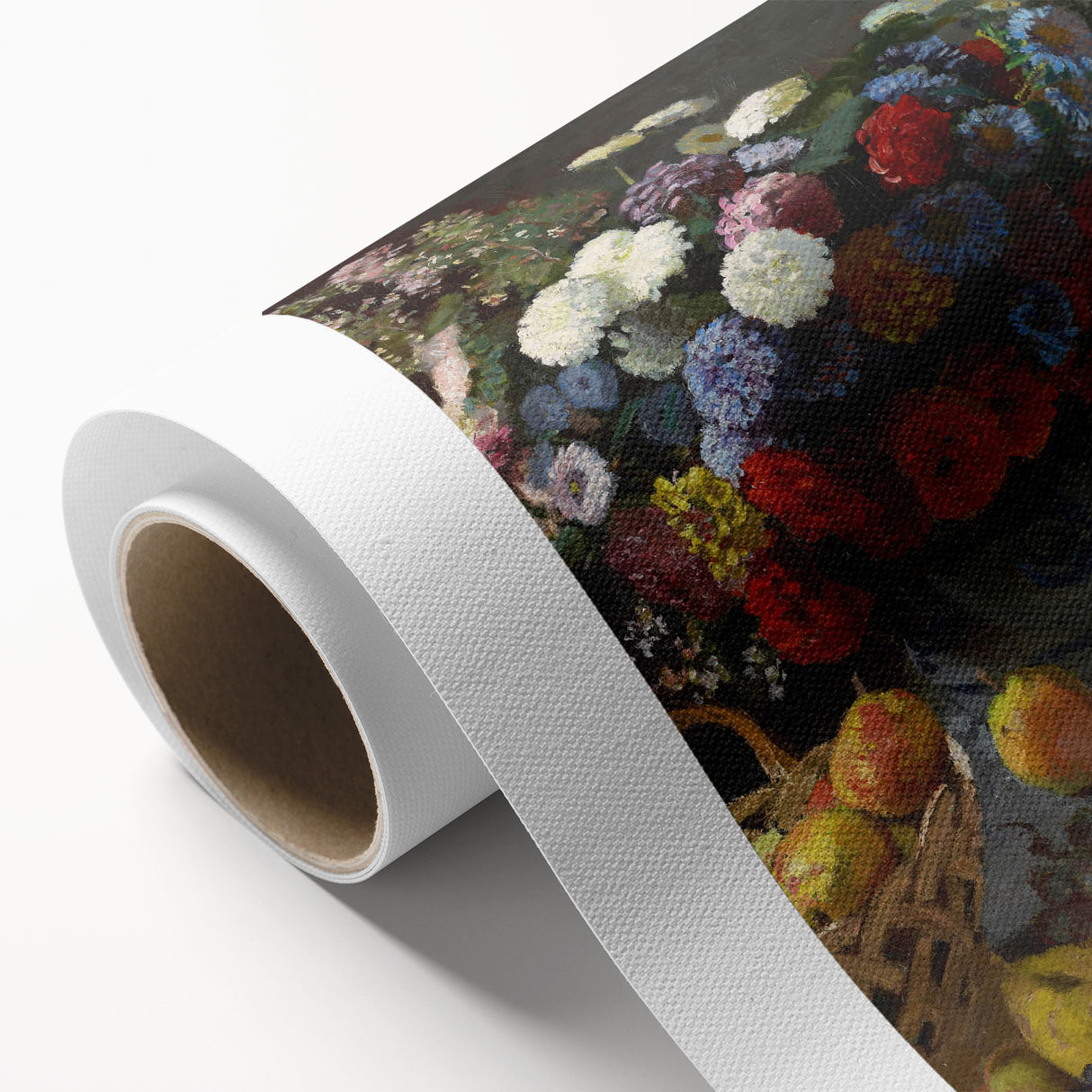 Still Life with Flowers and Fruit - Claude Monet Wall Art Print