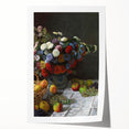 Still Life with Flowers and Fruit - Claude Monet Wall Art Print