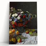Still Life with Flowers and Fruit - Claude Monet Wall Art Print