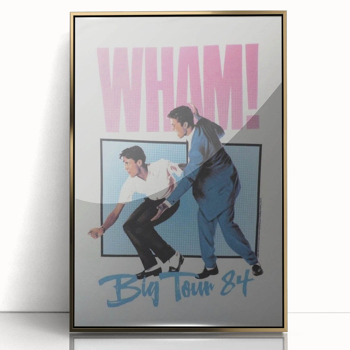 WHAM! Big Tour 1984 Concert Poster - Retro Pop Art
