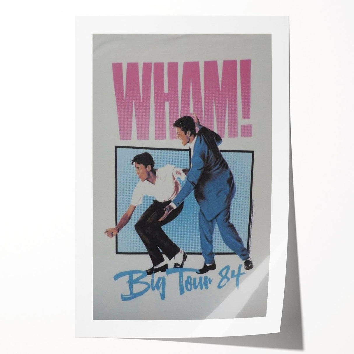 WHAM! Big Tour 1984 Concert Poster - Retro Pop Art