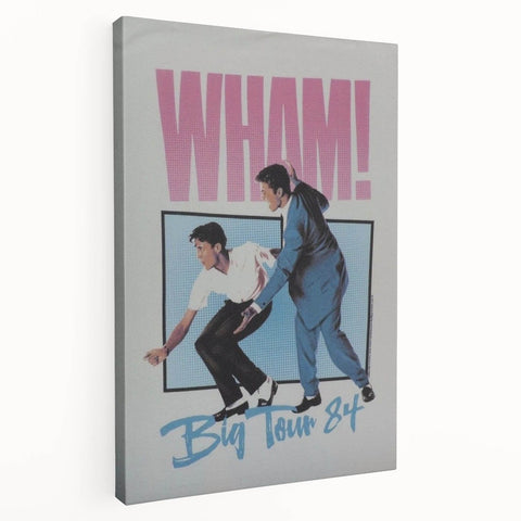 WHAM! Big Tour 1984 Concert Poster - Retro Pop Art
