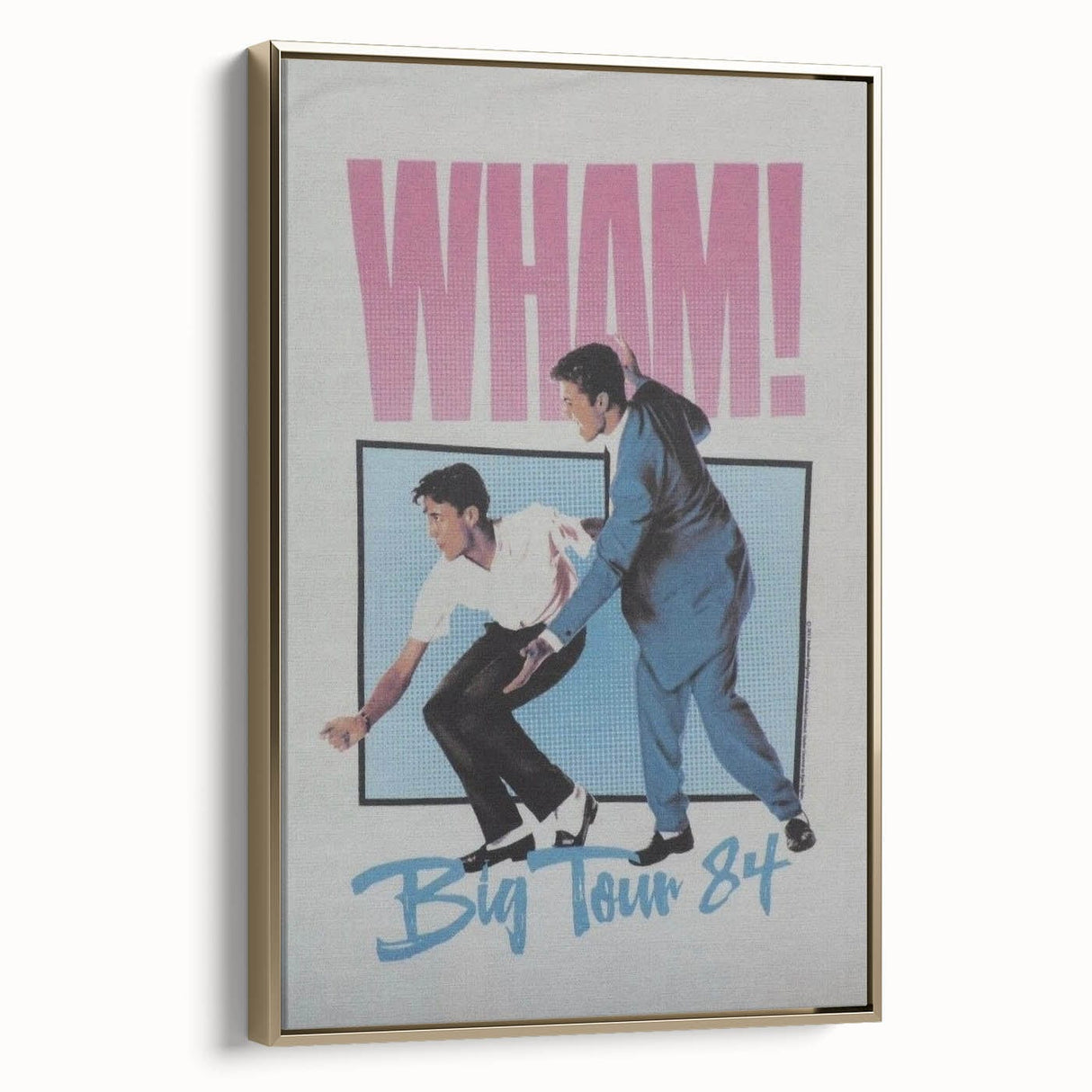 WHAM! Big Tour 1984 Concert Poster - Retro Pop Art