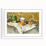 Impressionist Still Life - Flowers and Fruit in Vase Wall Art