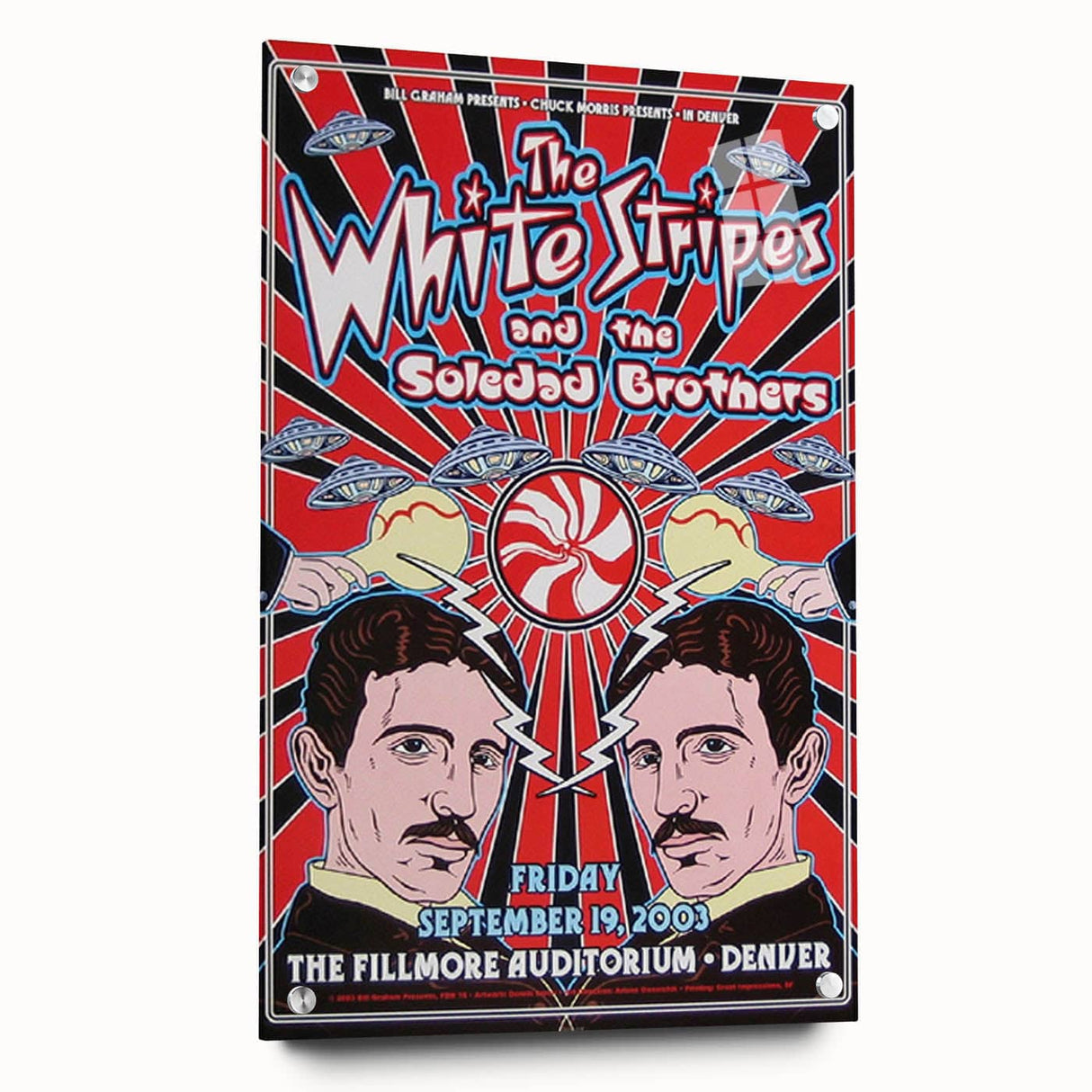 The White Stripes 2003 Concert Poster - Fillmore Denver