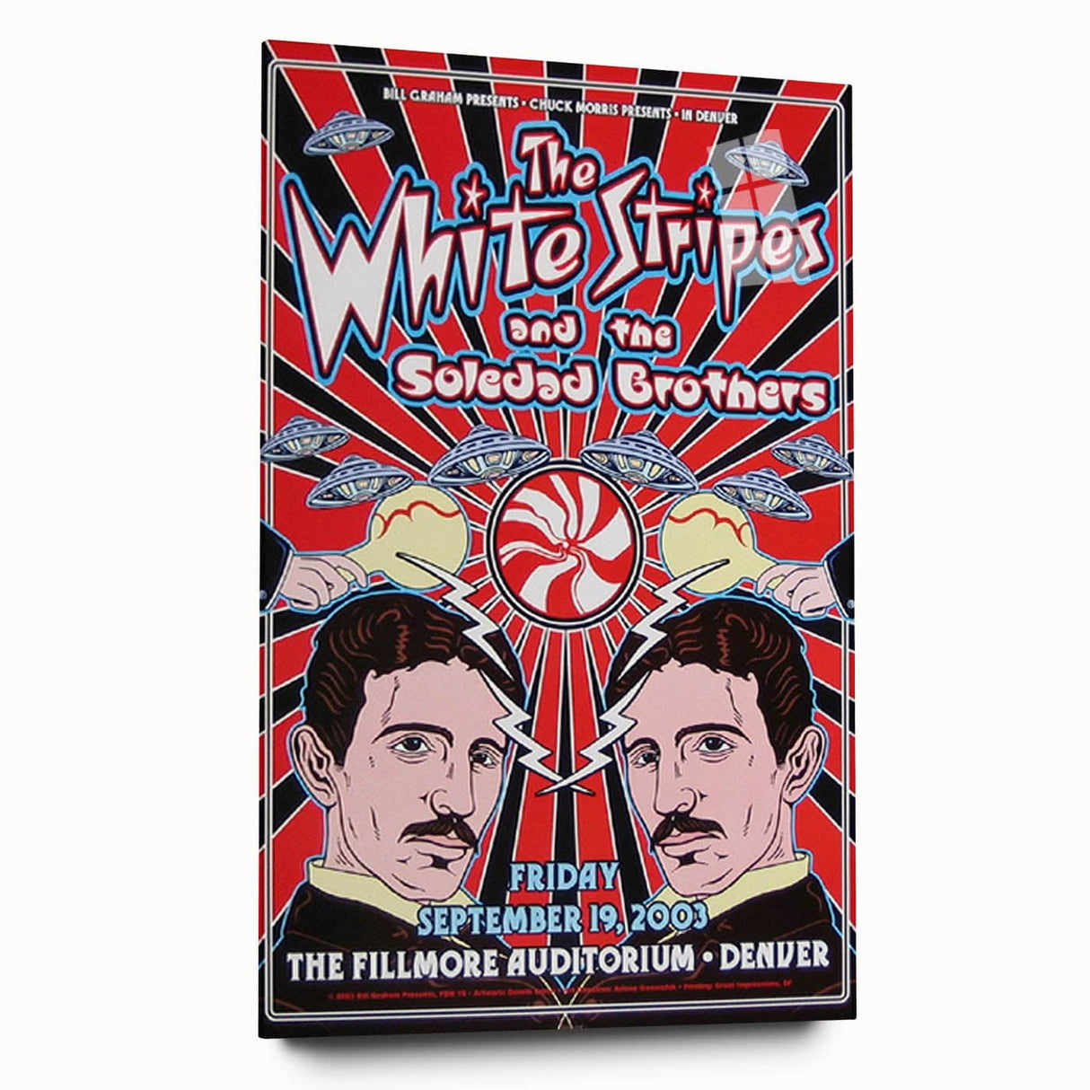 The White Stripes 2003 Concert Poster - Fillmore Denver