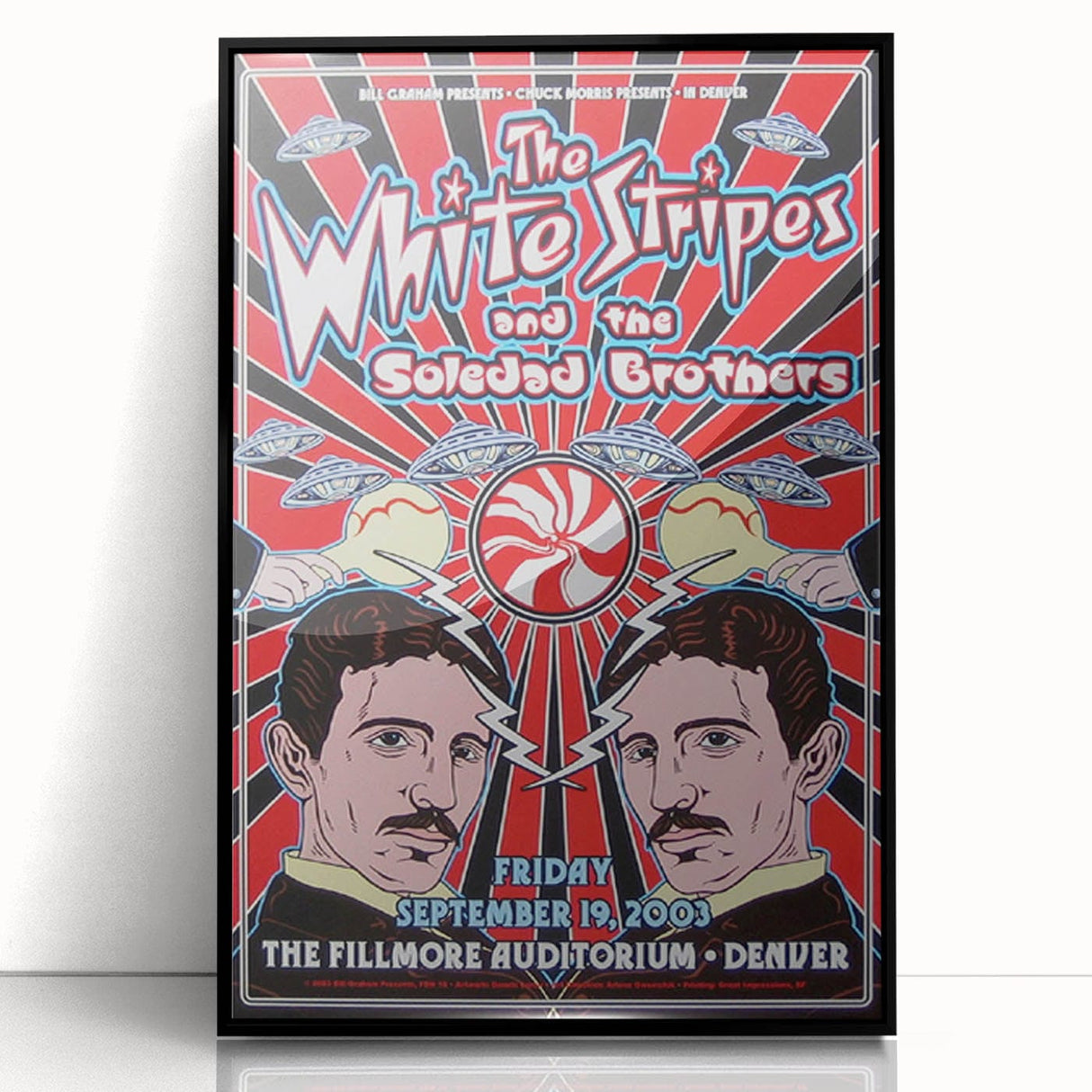The White Stripes 2003 Concert Poster - Fillmore Denver
