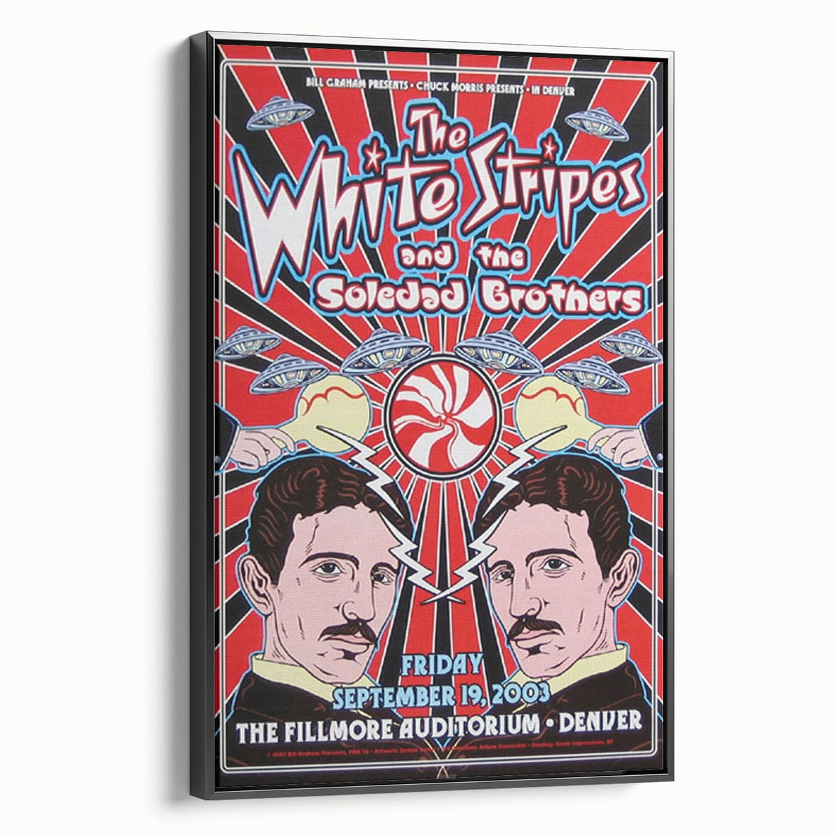 The White Stripes 2003 Concert Poster - Fillmore Denver