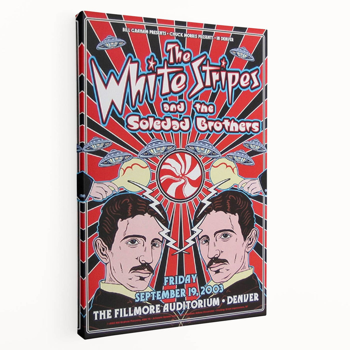 The White Stripes 2003 Concert Poster - Fillmore Denver