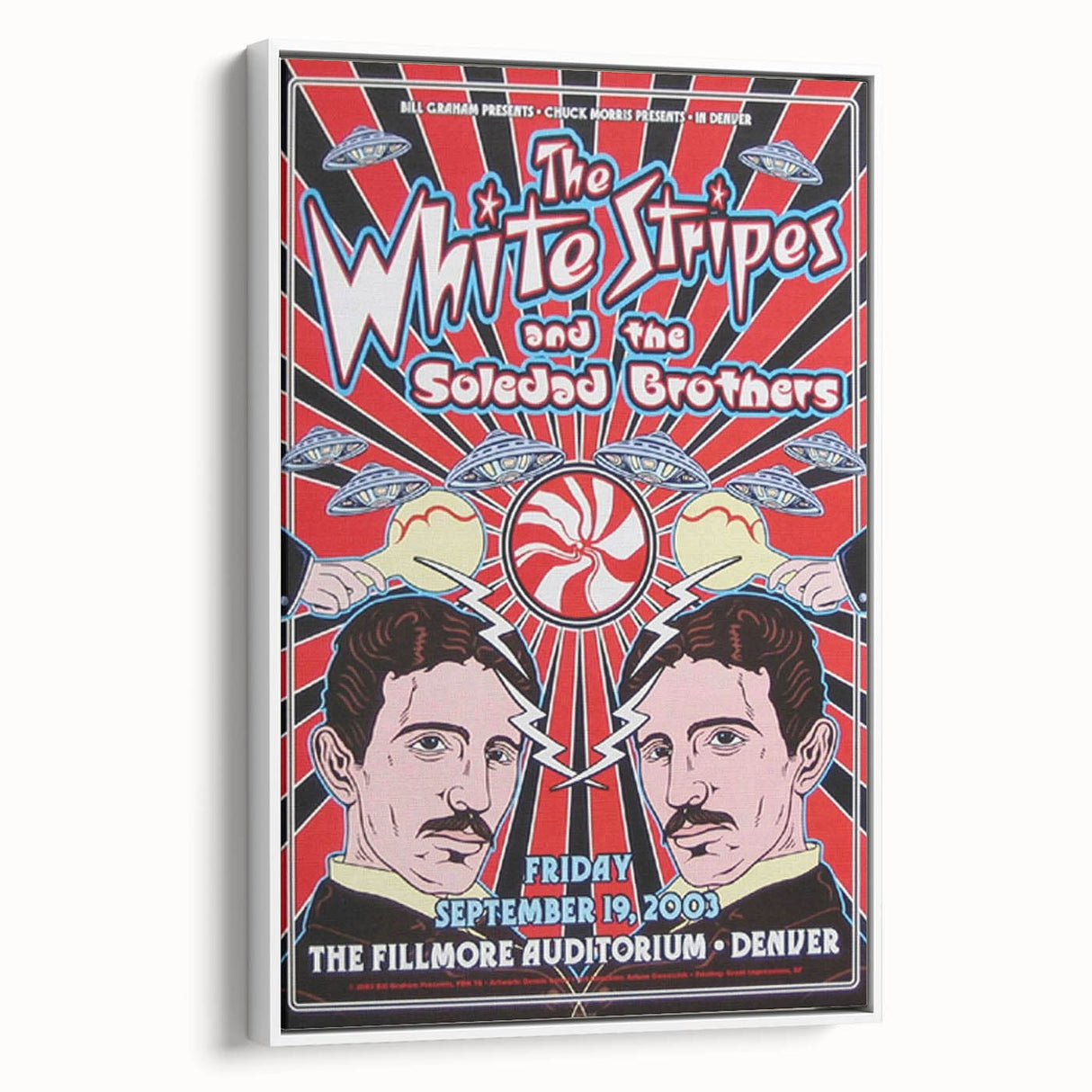 The White Stripes 2003 Concert Poster - Fillmore Denver