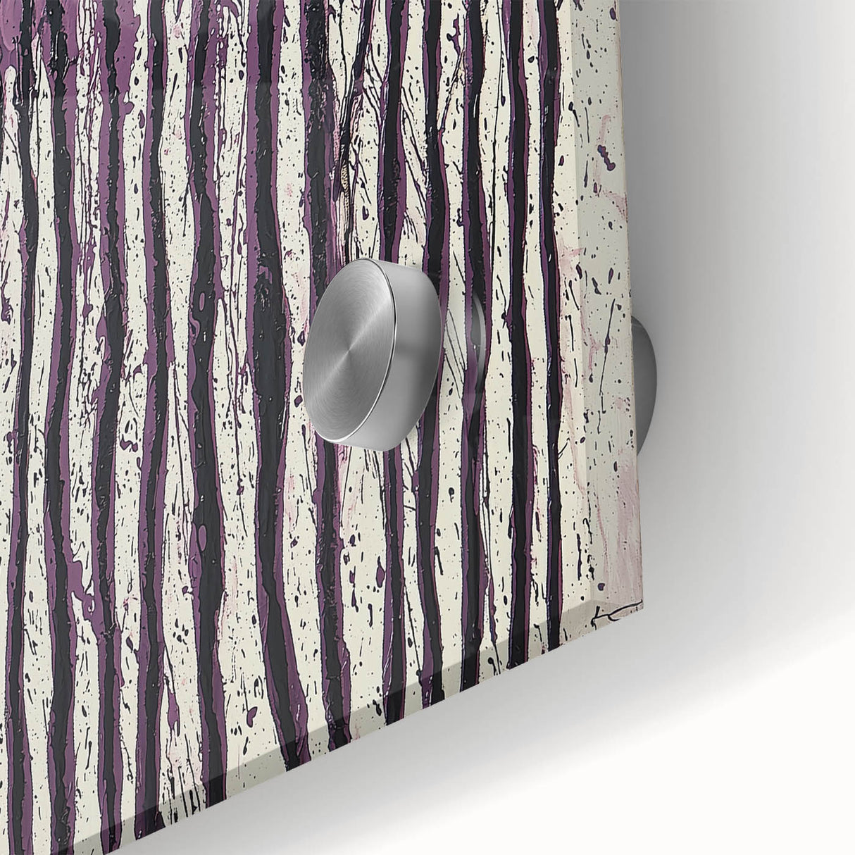 Purple Drip Abstract – Modern Canvas & Framed Wall Art