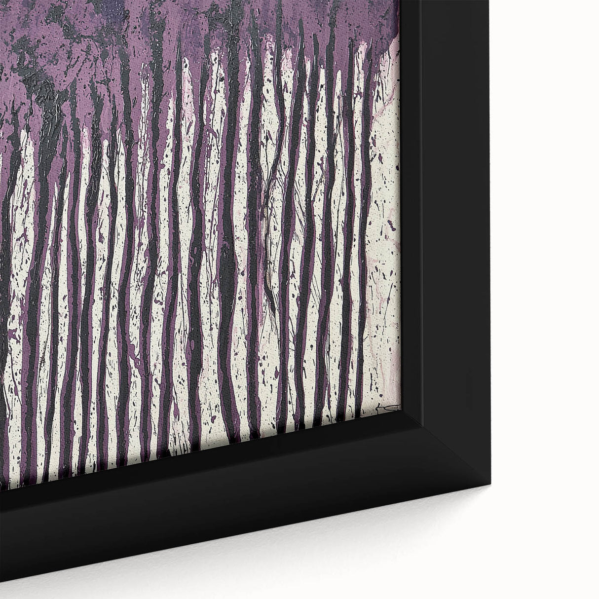 Purple Drip Abstract – Modern Canvas & Framed Wall Art