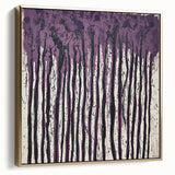 Purple Drip Abstract – Modern Canvas & Framed Wall Art