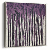 Purple Drip Abstract – Modern Canvas & Framed Wall Art