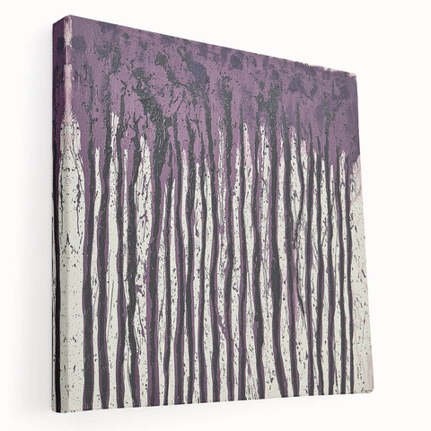 Purple Drip Abstract – Modern Canvas & Framed Wall Art