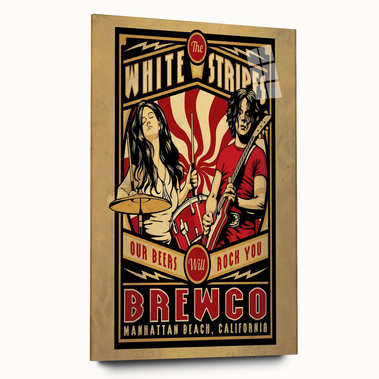 The White Stripes Brewco Concert Poster - Manhattan Beach