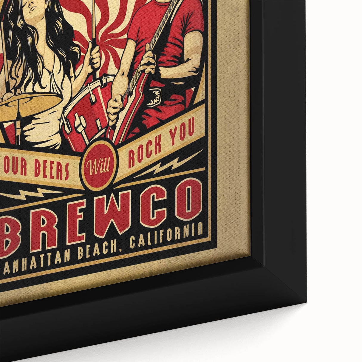 The White Stripes Brewco Concert Poster - Manhattan Beach