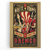 The White Stripes Brewco Concert Poster - Manhattan Beach