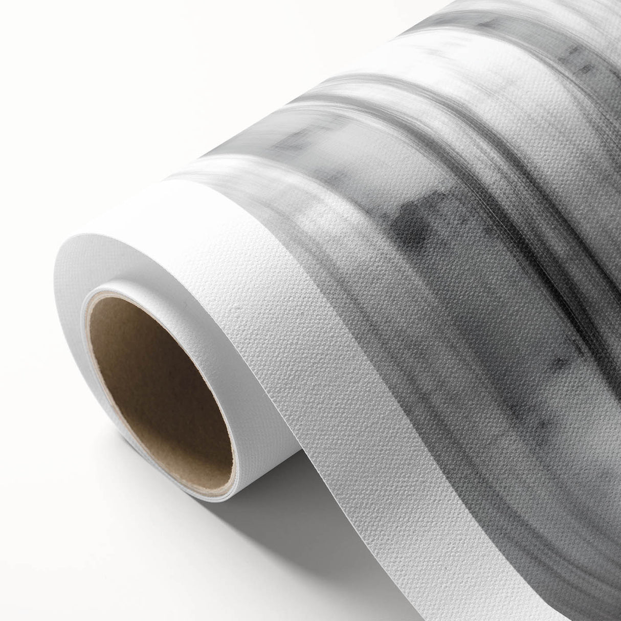Birch Forest Blur – Dynamic Black and White Abstract Motion Wall Art