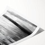Birch Forest Blur – Dynamic Black and White Abstract Motion Wall Art