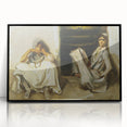 Classic Romantic Paintings: Two Arab Women - Historical Romanticism Canvas