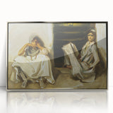 Classic Romantic Paintings: Two Arab Women - Historical Romanticism Canvas