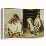 Classic Romantic Paintings: Two Arab Women - Historical Romanticism Canvas