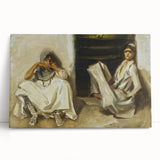 Classic Romantic Paintings: Two Arab Women - Historical Romanticism Canvas