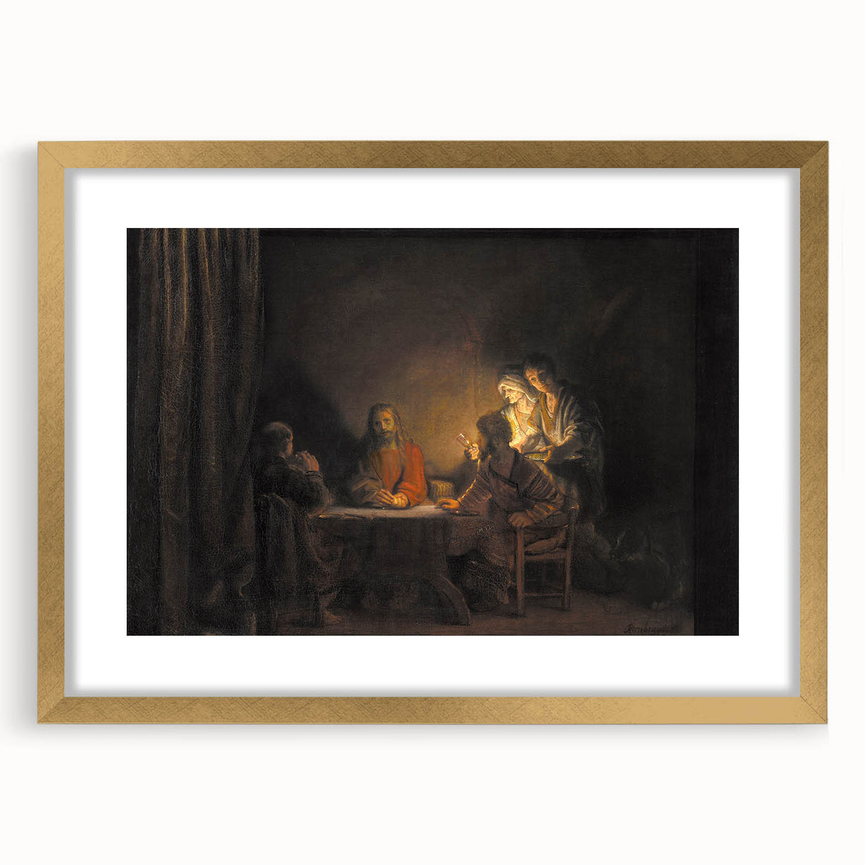 Elegant Baroque Art Print – Classic Antique Art for Home Décor