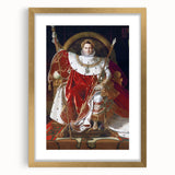 Neoclassical Art Print: Napoleon I on His Imperial Throne - Historic Elegance
