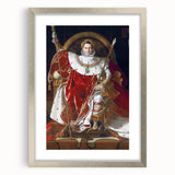 Neoclassical Art Print: Napoleon I on His Imperial Throne - Historic Elegance