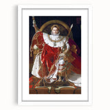 Neoclassical Art Print: Napoleon I on His Imperial Throne - Historic Elegance