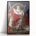 Neoclassical Art Print: Napoleon I on His Imperial Throne - Historic Elegance