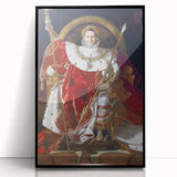 Neoclassical Art Print: Napoleon I on His Imperial Throne - Historic Elegance
