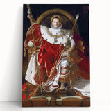 Neoclassical Art Print: Napoleon I on His Imperial Throne - Historic Elegance